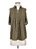 Express Green Sleeveless Button-Down Shirt Size S - photo 1