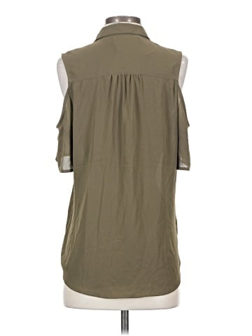 Express Sleeveless Button-Down Shirt (view 2)