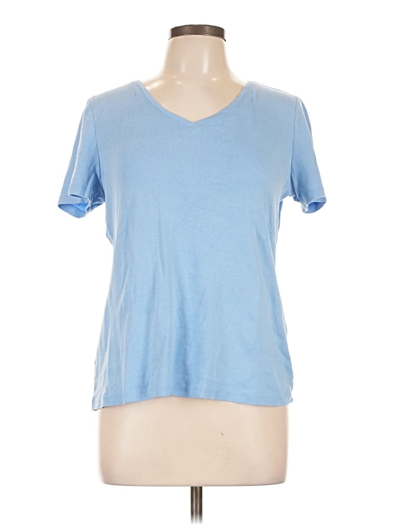 Pre-owned Talbots Short Sleeve T-shirt In Blue