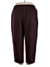 Basic Editions Solid Burgundy Casual Pants Size 3X - photo 2