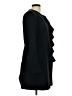 Zara Basic 100% Acetate Black Coat Size L - photo 4