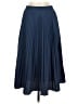 H&M 100% Polyester Solid Blue Formal Skirt Size 4 - photo 1