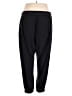 Athleta Solid Black Track Pants Size 18 - photo 2