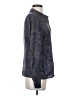 Ecru 100% Silk Paisley Blue Blouse Size S - photo 4