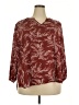 Fun2Fun 100% Polyester Burgundy 3/4 Sleeve Blouse Size 2X - photo 1