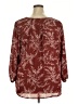 Fun2Fun 100% Polyester Burgundy 3/4 Sleeve Blouse Size 2X - photo 2