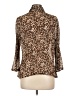 Studio 1940 100% Polyester Animal Print Brown 3/4 Sleeve Blouse Size L - photo 2