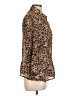 Studio 1940 100% Polyester Animal Print Brown 3/4 Sleeve Blouse Size L - photo 4