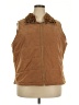 RedHot Plus 100% Polyester Brown Faux Fur Vest Size 20 - photo 1