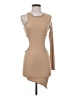 Superdown Solid Tan Cocktail Dress Size S - photo 1