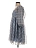 Storia 100% Polyester Plaid Blue Casual Dress Size S - photo 5