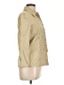 Zanella Tweed Tan 3/4 Sleeve Button-Down Shirt Size 10 - photo 4