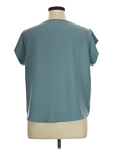 Shein Curve Short Sleeve Blouse (view 2)