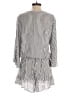 Elan 100% Rayon Stripes Gray Romper Size M - photo 2