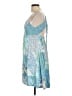 Assorted Brands 100% Rayon Paisley Blue Casual Dress Size L - photo 5