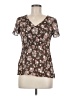 Boden 100% Viscose Brown Short Sleeve Blouse Size 6 - photo 1