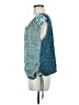 Tiny 100% Polyester Teal Sleeveless Blouse Size M - photo 5