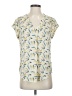 Monday Fun 100% Polyester Ivory Short Sleeve Blouse Size S - photo 1