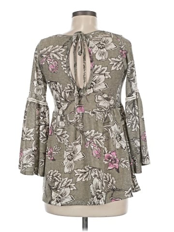 Easel 3/4 Sleeve Blouse (view 2)
