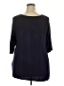 Kaileigh Black 3/4 Sleeve Blouse Size 2X - photo 2