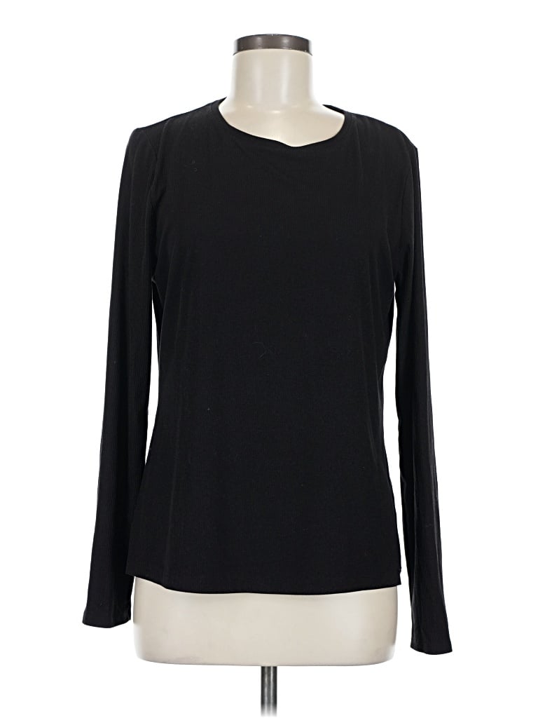 Pre-owned Nine West Long Sleeve T-shirt In Black