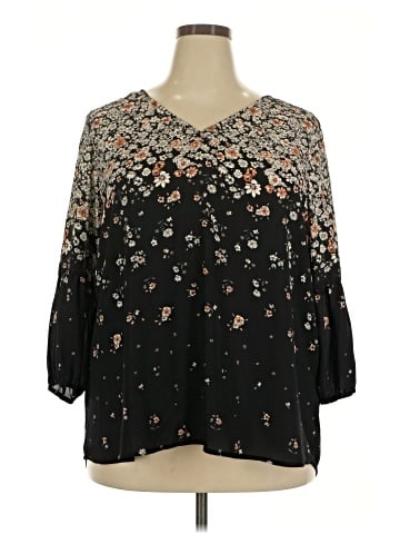 Collective Concepts 3/4 Sleeve Blouse (view 1)
