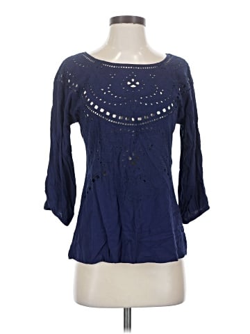 Solitaire 3/4 Sleeve Blouse (view 1)