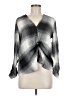 Topshop Gray Long Sleeve Blouse Size 8 - photo 1