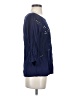 Solitaire 100% Rayon Blue 3/4 Sleeve Blouse Size S - photo 4
