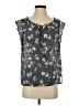 Como Black Gray Sleeveless Blouse Size S - photo 1