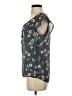 Como Black Gray Sleeveless Blouse Size S - photo 5