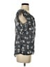 Como Black Gray Sleeveless Blouse Size S - photo 4