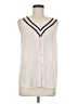 Sabine 100% Polyester Ivory Sleeveless Blouse Size M - photo 1