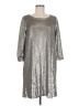 BB Dakota 100% Polyester Metallic Silver Casual Dress Size M - photo 1
