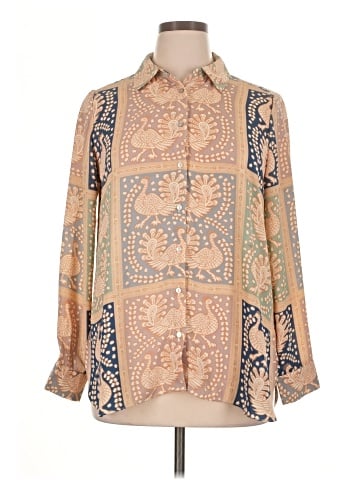 Rose + Olive Long Sleeve Blouse (view 1)