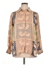Rose + Olive 100% Polyester Paisley Tan Long Sleeve Blouse Size XL - photo 1