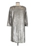 BB Dakota 100% Polyester Metallic Silver Casual Dress Size M - photo 2