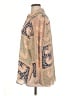 Rose + Olive 100% Polyester Paisley Tan Long Sleeve Blouse Size XL - photo 5