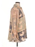 Rose + Olive 100% Polyester Paisley Tan Long Sleeve Blouse Size XL - photo 4