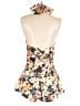 Open Edit 100% Polyester Floral Orange Romper Size XS - photo 2