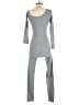 Fashion Nova Solid Gray Jumpsuit Size S - photo 2