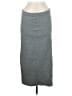 Gap Solid Gray Casual Skirt Size Med Petite - photo 1