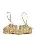 Unbranded Animal Print Gold Swimsuit Top Size S - photo 2