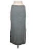 Gap Solid Gray Casual Skirt Size Med Petite - photo 2