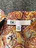 DR2 100% Polyester Paisley Orange Short Sleeve Blouse Size XXL - photo 7