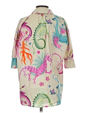 Maison Common 3/4 Sleeve Button-Down Shirt (view 2)