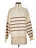 MNG Stripes Tan Pullover Sweater Size XS - photo 1