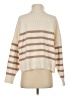 MNG Stripes Tan Pullover Sweater Size XS - photo 2