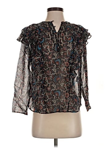 Veronica Beard 3/4 Sleeve Silk Top (view 1)