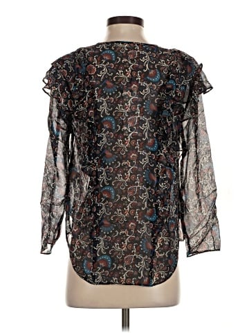 Veronica Beard 3/4 Sleeve Silk Top (view 2)